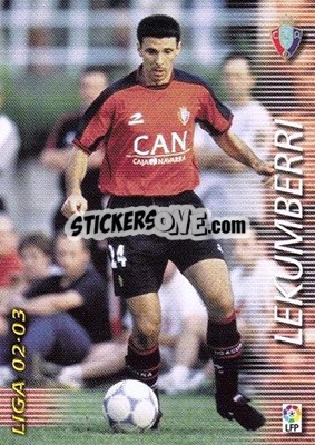 Sticker Lekumberri - Liga 2002-2003. Megafichas - Panini