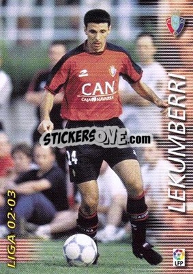 Sticker Lekumberri - Liga 2002-2003. Megafichas n. 207 - Panini