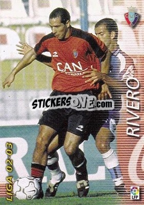 Cromo Rivero - Liga 2002-2003. Megafichas - Panini