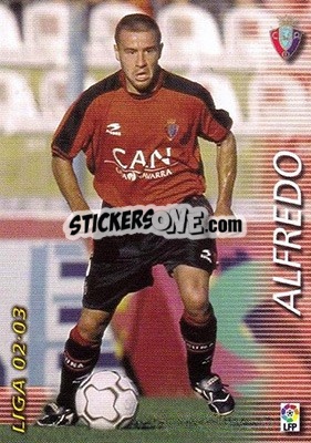 Figurina Alfredo - Liga 2002-2003. Megafichas - Panini