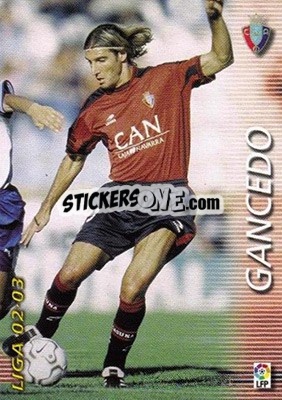 Cromo Gancedo - Liga 2002-2003. Megafichas - Panini