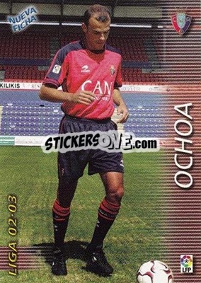 Cromo Ochoa - Liga 2002-2003. Megafichas - Panini