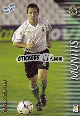Sticker Munitis - Liga 2002-2003. Megafichas n. 223bis - Panini