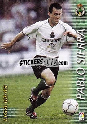 Cromo Pablo Sierra - Liga 2002-2003. Megafichas - Panini