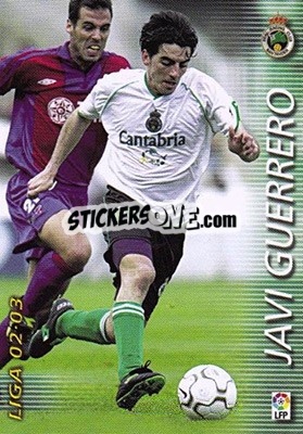 Cromo Javi Guerrero - Liga 2002-2003. Megafichas - Panini