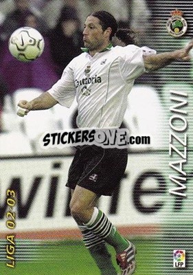 Cromo Mazzoni - Liga 2002-2003. Megafichas - Panini