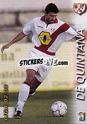 Sticker De Quintana - Liga 2002-2003. Megafichas - Panini