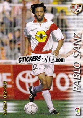 Cromo Pablo Sanz - Liga 2002-2003. Megafichas - Panini