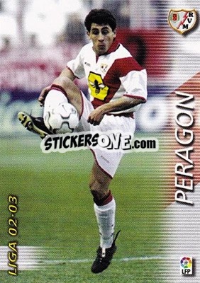 Cromo Peragon - Liga 2002-2003. Megafichas - Panini
