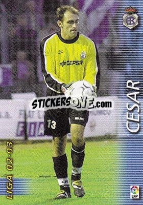 Cromo Cesar - Liga 2002-2003. Megafichas - Panini