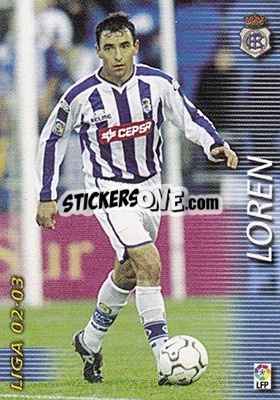 Cromo Loren - Liga 2002-2003. Megafichas - Panini