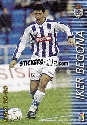 Cromo Iker Begoña - Liga 2002-2003. Megafichas - Panini