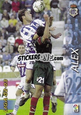 Sticker Alex - Liga 2002-2003. Megafichas n. 258 - Panini
