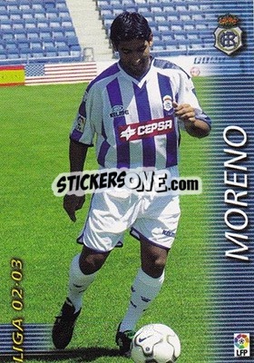 Cromo Moreno - Liga 2002-2003. Megafichas - Panini