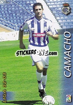 Cromo Camacho - Liga 2002-2003. Megafichas - Panini