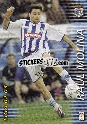 Cromo Raul Molina - Liga 2002-2003. Megafichas - Panini