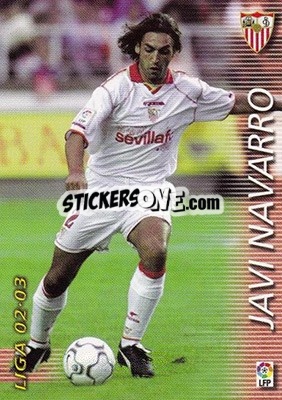 Cromo Javi Navarro - Liga 2002-2003. Megafichas - Panini
