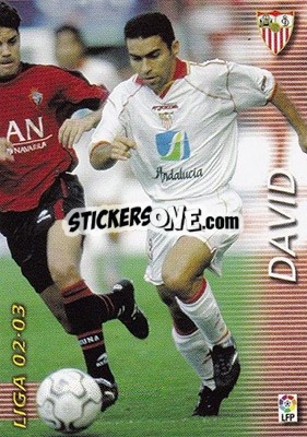 Sticker David - Liga 2002-2003. Megafichas n. 277 - Panini