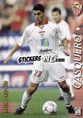 Cromo Casquero - Liga 2002-2003. Megafichas - Panini