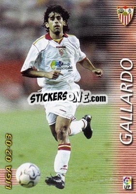 Cromo Gallardo - Liga 2002-2003. Megafichas - Panini
