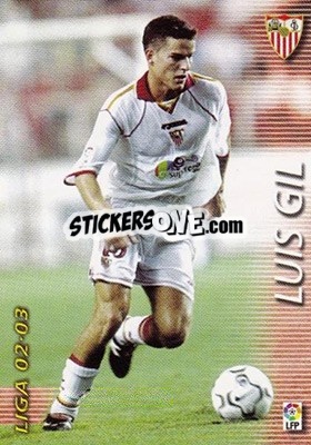 Sticker Luis Gil - Liga 2002-2003. Megafichas - Panini