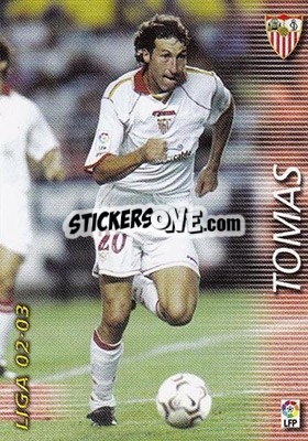 Cromo Tomas - Liga 2002-2003. Megafichas - Panini