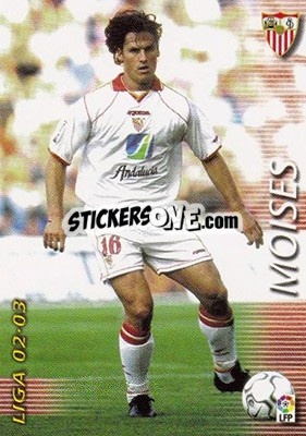 Figurina Moises - Liga 2002-2003. Megafichas - Panini