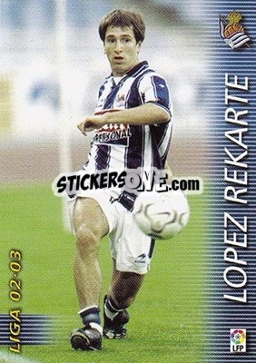 Cromo Lopez Rekarte - Liga 2002-2003. Megafichas - Panini