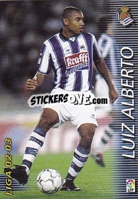 Cromo Luiz Alberto - Liga 2002-2003. Megafichas - Panini