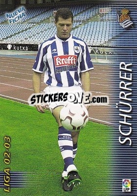 Cromo Schurrer - Liga 2002-2003. Megafichas - Panini