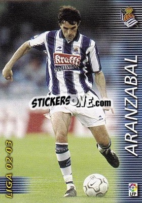 Cromo Aranzabal - Liga 2002-2003. Megafichas n. 296 - Panini