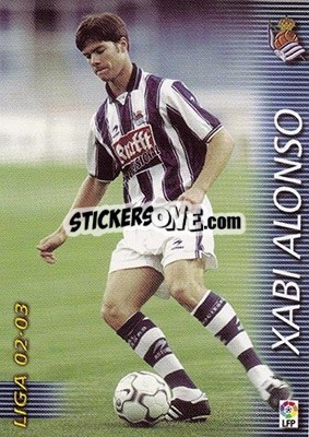 Sticker Xabi Alonso - Liga 2002-2003. Megafichas - Panini