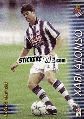 Cromo Xabi Alonso - Liga 2002-2003. Megafichas - Panini