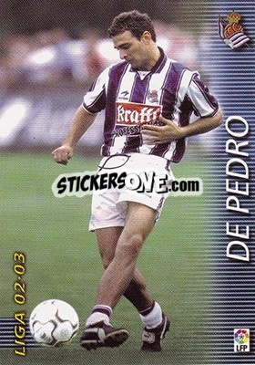 Sticker De Pedro - Liga 2002-2003. Megafichas n. 301 - Panini