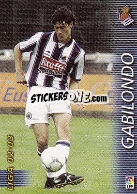 Cromo Gabilondo - Liga 2002-2003. Megafichas - Panini