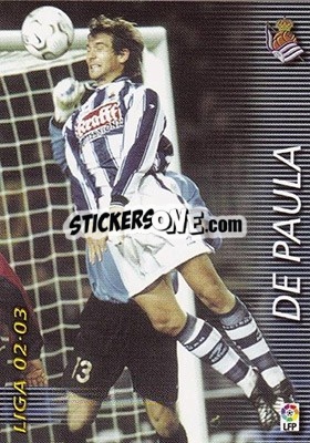 Sticker De Paula - Liga 2002-2003. Megafichas - Panini