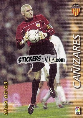 Cromo Cañizares - Liga 2002-2003. Megafichas - Panini