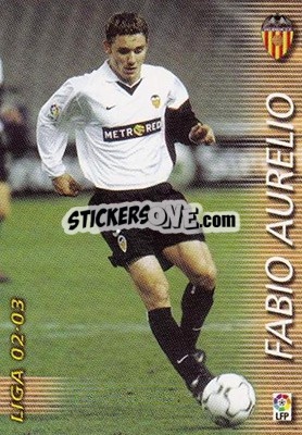 Sticker Fabio Aurelio - Liga 2002-2003. Megafichas n. 313 - Panini