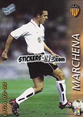 Cromo Marchena - Liga 2002-2003. Megafichas - Panini