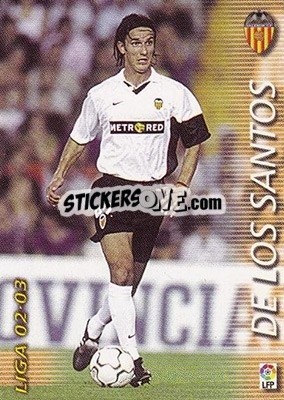 Figurina De Los Santos - Liga 2002-2003. Megafichas n. 315 - Panini