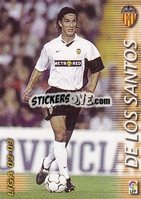 Sticker De Los Santos - Liga 2002-2003. Megafichas - Panini