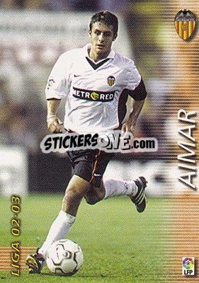 Sticker Aimar - Liga 2002-2003. Megafichas n. 320 - Panini
