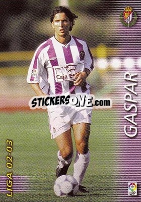 Cromo Gaspar - Liga 2002-2003. Megafichas - Panini