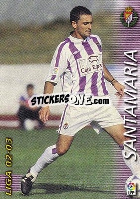 Cromo Santamaria - Liga 2002-2003. Megafichas - Panini