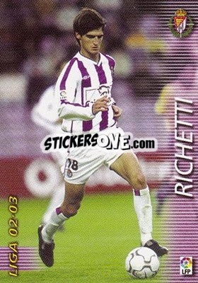 Sticker Richetti - Liga 2002-2003. Megafichas - Panini