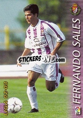 Sticker Fernando Sales - Liga 2002-2003. Megafichas n. 339 - Panini