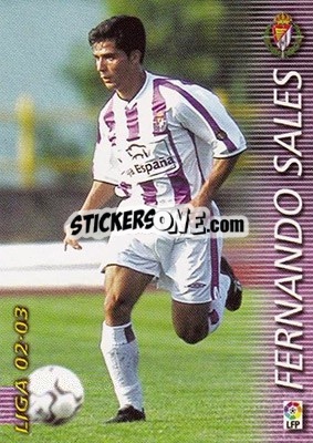 Cromo Fernando Sales - Liga 2002-2003. Megafichas - Panini