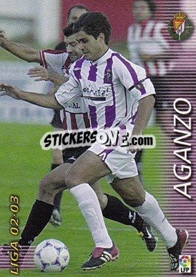 Cromo Aganzo - Liga 2002-2003. Megafichas - Panini