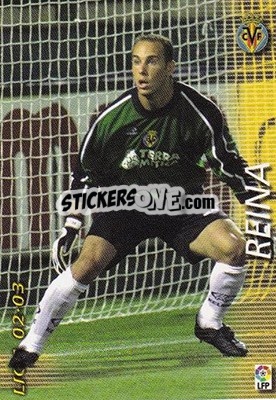 Cromo Pepe Reina - Liga 2002-2003. Megafichas - Panini