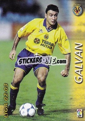 Cromo Galvan - Liga 2002-2003. Megafichas - Panini